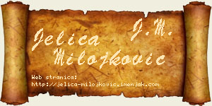 Jelica Milojković vizit kartica